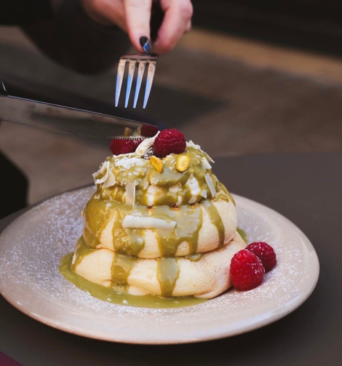 Fluffy pancake pistache Kōsei